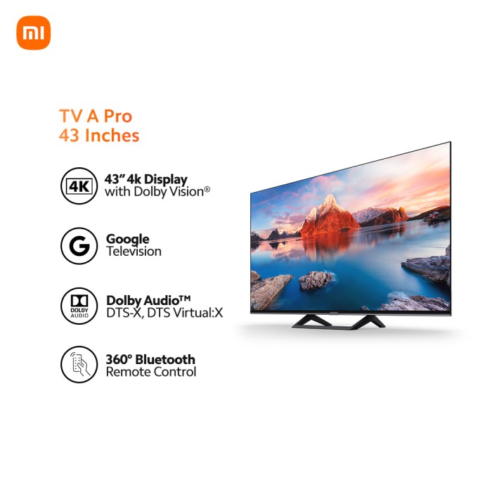 Xiaomi tv a pro * series smart tv 43 inci dan 55 inci harga mulai rp 38 jutaan