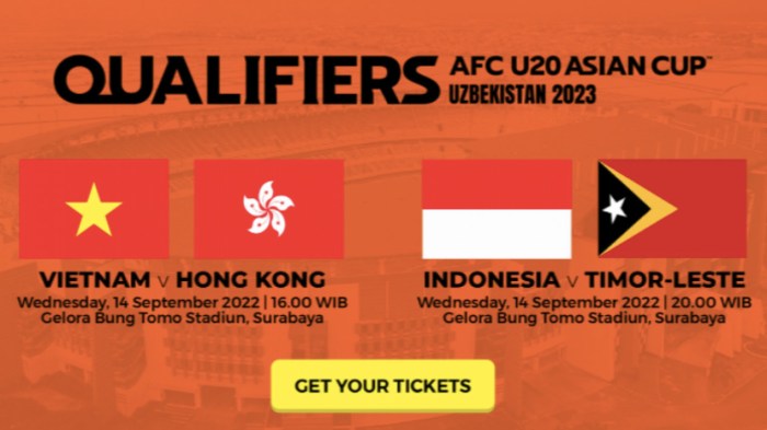 Pssi jual tiket timnas u 20 di kualifikasi piala asia termurah segini