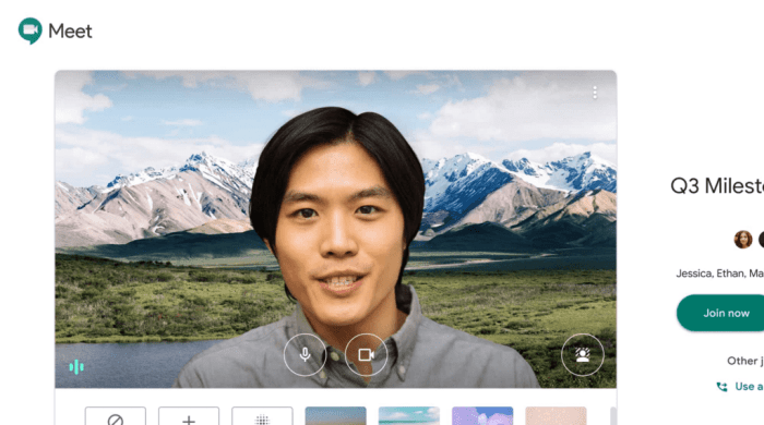 Google meet rilis deretan efek dan background baru seperti apa