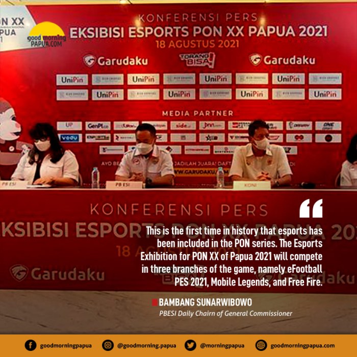 Sejarah baru esports resmi jadi cabor di pon xxi aceh sumut *