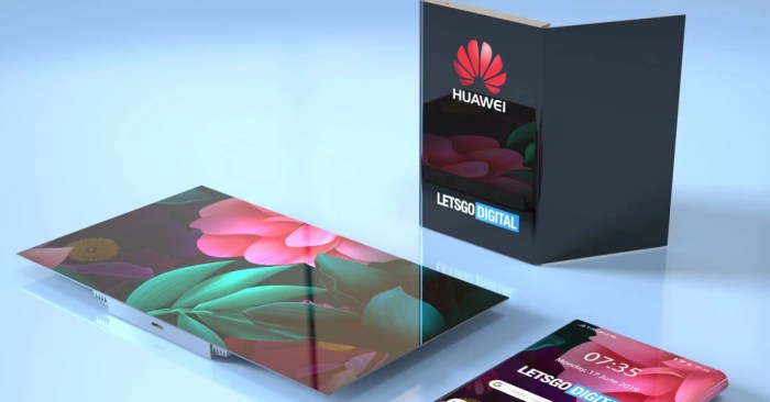 Huawei foldable splash samsung mate sided folds tablet makes inch same days phone screen after two