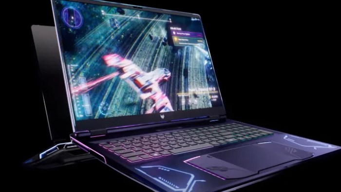 Acer ungkap project dualplay konsep laptop gaming dengan kontroler lepas pasang