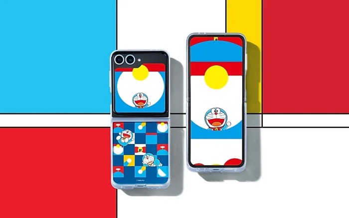 Lucu samsung rilis galaxy z flip 6 edisi terbatas bertema doraemon