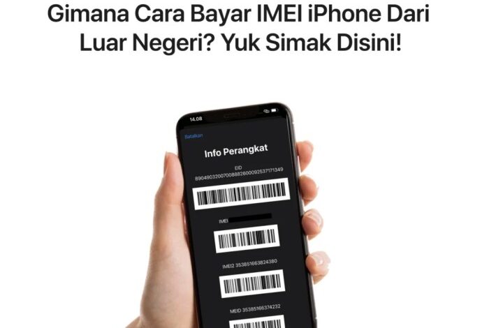 Mau beli iphone 16 di luar negeri berapa biaya daftar imei nya