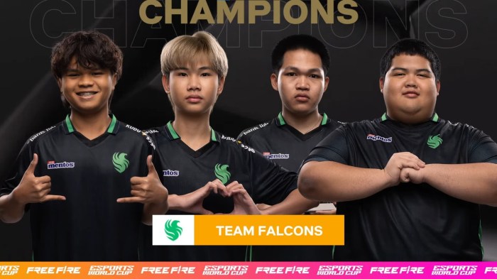 Team falcons juara kompetisi ewc free fire indonesia harus puas di posisi 2