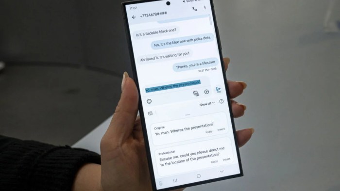 Bikin caption dan email lebih mudah pakai ai composer di samsung galaxy z fold6