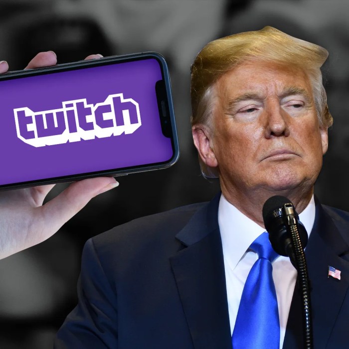 Twitch aktifkan kembali akun donald trump setelah 4 tahun dibekukan