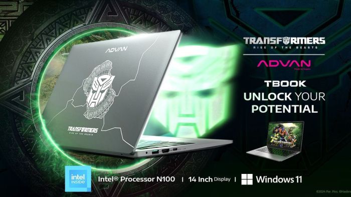 Advan tbook x transformers hadir dengan harga terjangkau berapa