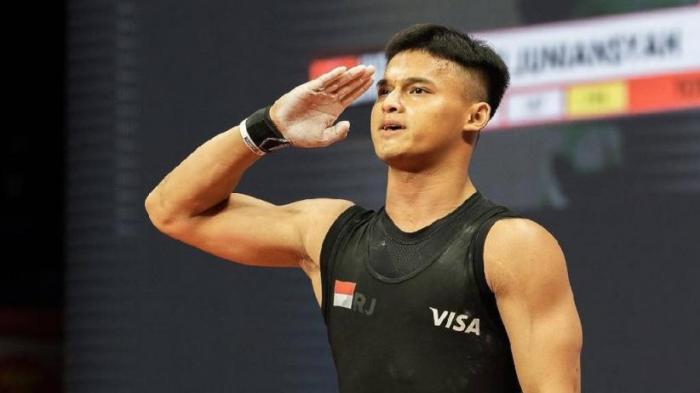 Rizki juniansyah trending di medsos usai pecahkan rekor dunia dan raih emas di olimpiade *