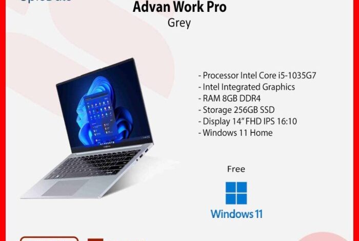 Advan workpro lite laptop terjangkau dengan performa tinggi untuk profesional muda